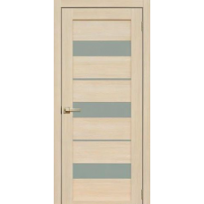 Дверь межкомнатная Сибирь Профиль Ла Стелла 200 Ясень латте, стекло белое матовое